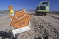 Heavy machinery moving the earth in Central California