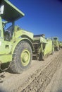 Heavy machinery moving the earth in Ventura, California