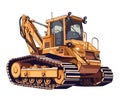 Heavy machinery working on construction site activity Royalty Free Stock Photo