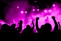 Heavy Metal Concert with Ultra Violet Lights
