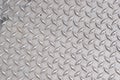 Heavy Metal Diamond Plate Texture with Grunge and Grime Royalty Free Stock Photo