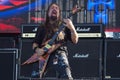 Heavy Metal Guitar Player in Action