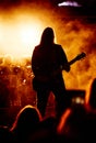 Heavy Metal Rock Star Guitarist Royalty Free Stock Photo