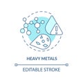 Heavy metals turquoise concept icon Royalty Free Stock Photo