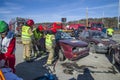 Fire and rescue service breaks up damaged car, photo 27