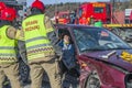 Fire and rescue service breaks up damaged car, photo 32