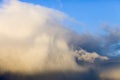 Heavy Rain Cloud Brewing Storm With Bright Sunshine Beaming Down Royalty Free Stock Photo