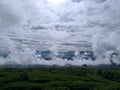 Rain Clouds Over Pagar Alam Countryside Royalty Free Stock Photo