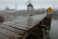 Heavy Rain, Finn Slough, Richmond, BC Royalty Free Stock Photo