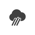 Heavy rain forecast vector icon