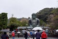 Rainy and stormy day at Buddha of Kamakura