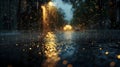 Heavy rain outside Royalty Free Stock Photo