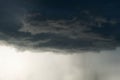 Heavy rain storm clouds, thunderstorm dramatic sky Royalty Free Stock Photo