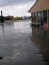 Flood storm damage rain hurricane tornado deluge Royalty Free Stock Photo