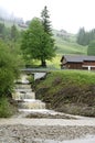 Heavy Rain in Swiss mountains due to climate change