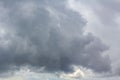 Heavy rain thunderstorm dark storm clouds wind in Germany Royalty Free Stock Photo