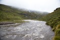 Rivers in flood in Lesotho. Royalty Free Stock Photo