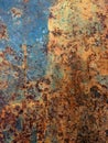 Heavy Rust on Metal Background Royalty Free Stock Photo