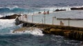 Heavy Seas at Bronte Beach Pool, Sydney, Australia Royalty Free Stock Photo