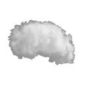 Heavy smoke isolated on a white background