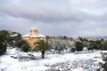 Heavy snow storm hits Athens