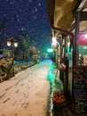 Heavy snowing in Cappadocia, Turkey Royalty Free Stock Photo