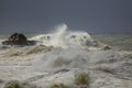 Heavy storm in the portuguese coast