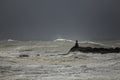 Heavy storm in the portuguese coast