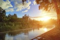 Heavy summer rain Royalty Free Stock Photo