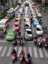 Heavy traffic in Bangkok