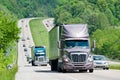 Heavy Traffic On Interstate Highway Royalty Free Stock Photo