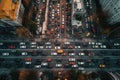 Heavy Traffic And Jams On A Crossroad