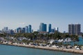 Miami highway road along the canal Royalty Free Stock Photo