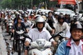 Heavy traffic in Saigon Royalty Free Stock Photo