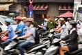 Heavy traffic in Saigon