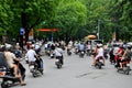 Heavy traffic in Vietnam