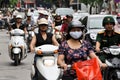 Heavy traffic in Vietnam