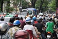 Heavy traffic in Vietnam