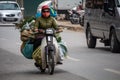 Heavy transportation on a motorbike Vietnam