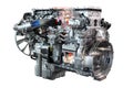 Heavy truck diesel engine isolated Royalty Free Stock Photo
