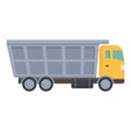 Heavy truck icon cartoon vector. Tipper dump Royalty Free Stock Photo