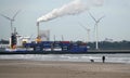 A heavy used canal to transport goods from Rotterdam to Europort or further