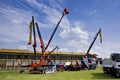 The Heavy Weight Expo - Palfinger Cranes Royalty Free Stock Photo