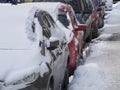 Heavy winter in Bucharest Royalty Free Stock Photo