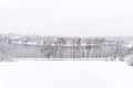 Heavy Winter Snow In Bucharest Royalty Free Stock Photo