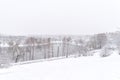 Heavy Winter Snow In Bucharest Royalty Free Stock Photo