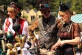 Hebden Bridge Beautiful Steampunk ladies with Steampunk Hat with goggle and Steampunk man