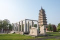 Kaiyuan Temple. a famous historic site in Zhengding, Hebei, China.