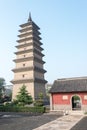 Kaiyuan Temple. a famous historic site in Zhengding, Hebei, China.