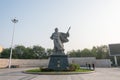 Zhao Yun Statues at Zilong Square in Zhengding, Hebei, China. Royalty Free Stock Photo